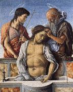 Marco Zoppo THe Dead Christ with Saint John the Baptist and Saint Jerome Spain oil painting artist